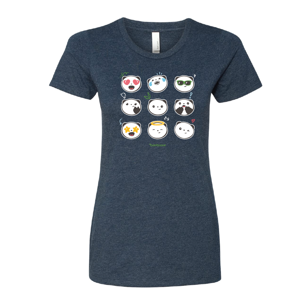 Next Level Women's Boyfriend Tee - Pudgy Emojis