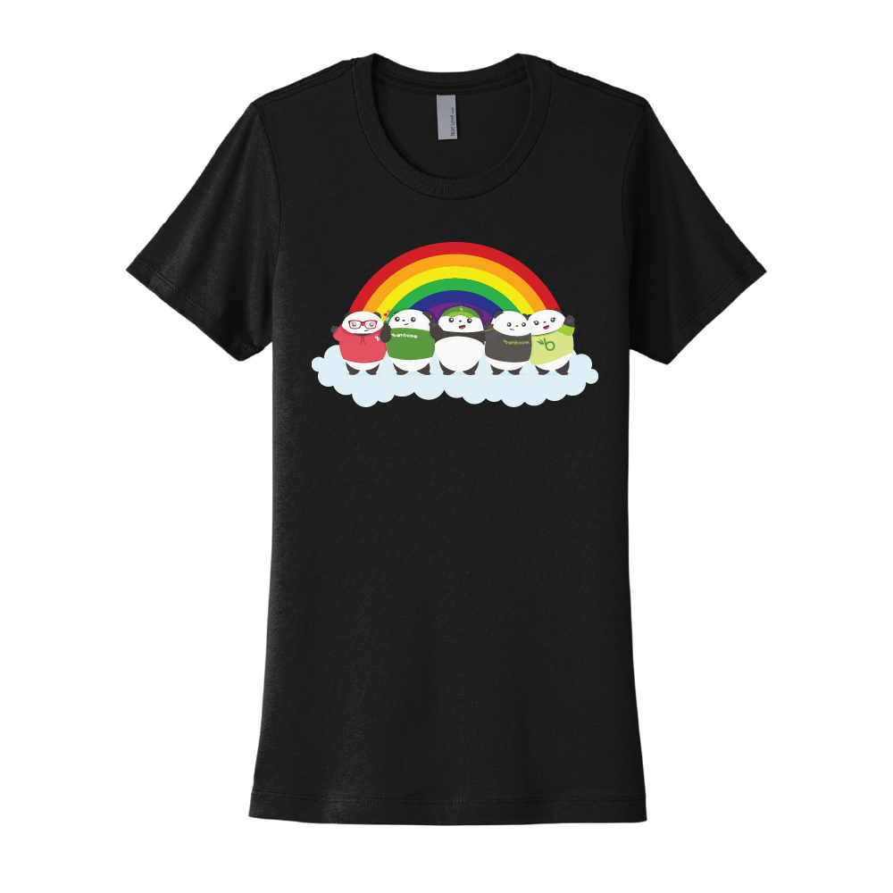 Rainbow Pudgy Ladies Tee