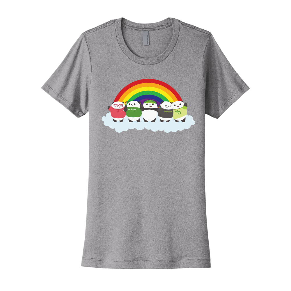 Rainbow Pudgy Ladies Tee