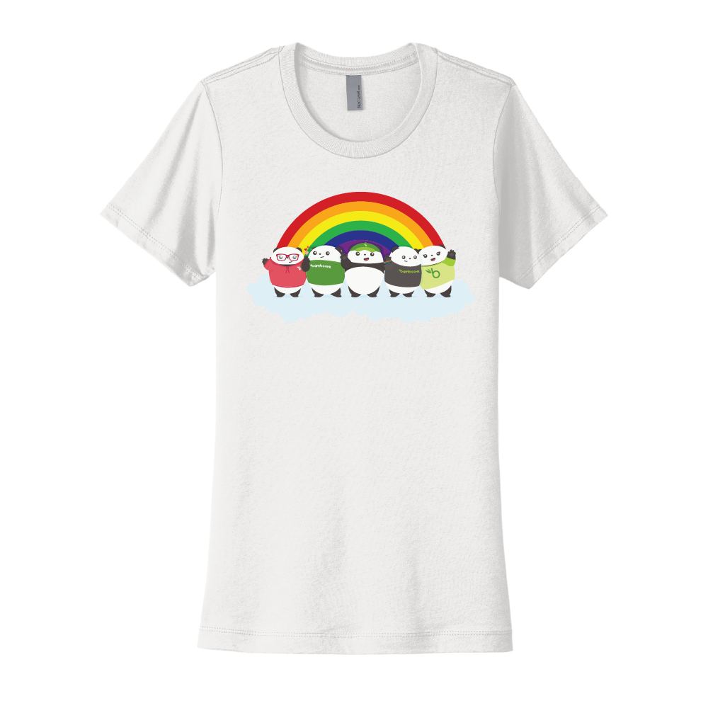 Rainbow Pudgy Ladies Tee