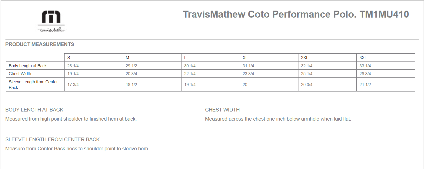 Travis Mathews Coto Performance Polo with B Logo
