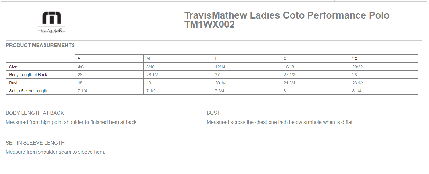 Travis Mathews Ladies Coto Performance Polo with B Logo