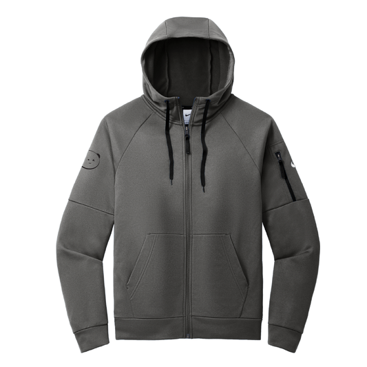 NIKE Therma-FIT Pocket Full Zip Fleece Hoodie with Winking Pudgy
