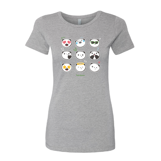 Next Level Women's Boyfriend Tee - Pudgy Emojis